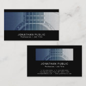 音楽の先生のギターのレッスン優れたリネン贅沢 名刺 (正面/裏面)