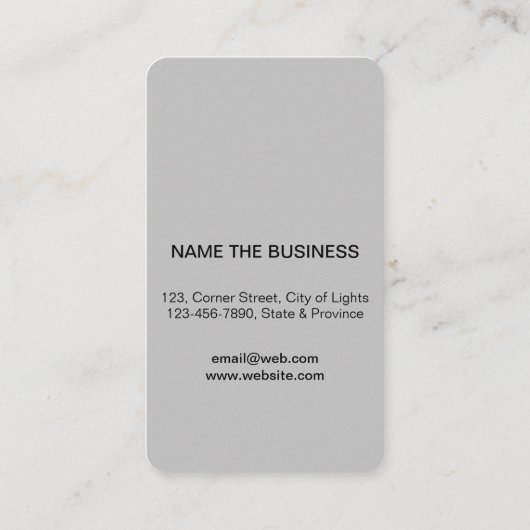 音楽の先生のギターのロゴの最小主義のミュージシャン木 名刺 (裏面)