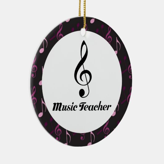 音楽の先生のクリスマスの記念品のオーナメント セラミックオーナメント (右)