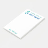 音楽の先生のパーソナライズなミュージカルからのノート ポストイット (アングル)