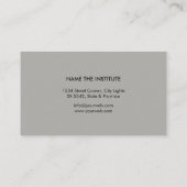 音楽の先生のピアノキーボードのミュージシャンのピアニスト 名刺 (裏面)