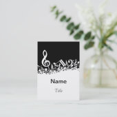 音楽の先生の名刺のテンプレート 名刺 (スタンド正面)