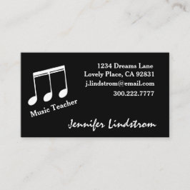 音楽の先生の名刺のテンプレート 名刺