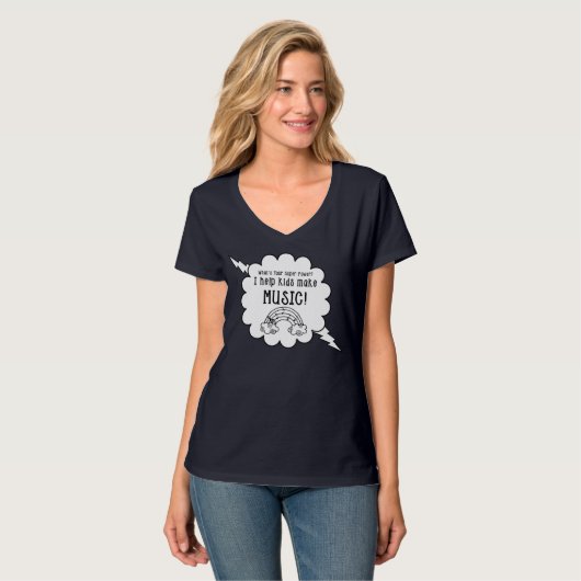 音楽の先生のTシャツは"何あなたの軍事大国ですか。" Tシャツ (正面フル)