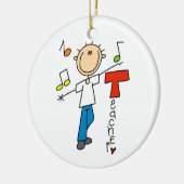 音楽の先生 セラミックオーナメント (左)