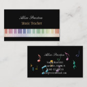 音楽の先生-名刺 名刺 (正面/裏面)