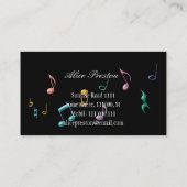 音楽の先生-名刺 名刺 (裏面)