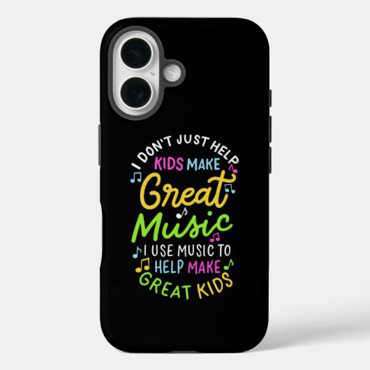 音楽の先生 - 子供たちに音楽を作るお手伝い ギフト Case-Mate iPhoneケース (裏面)