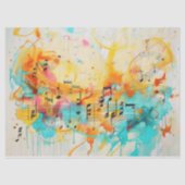 音楽の切り離しの色 薄葉紙 (正面)