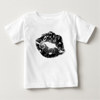 音楽の唇 ベビーTシャツ