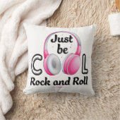 音楽の好きカッコいいはBe Rock and Roll クッション (ブランケット)