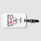 音楽の好きカッコいいはBe Rock and Roll ラゲッジタグ (正面横)