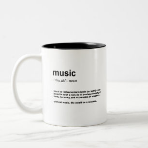 音楽の定義 ツートーンマグカップ