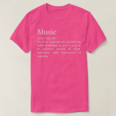 音楽の定義 Tシャツ (デザイン正面)