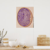 音楽の寓話を描いたレリーフ、 浮き彫り ポスター (キッチン)