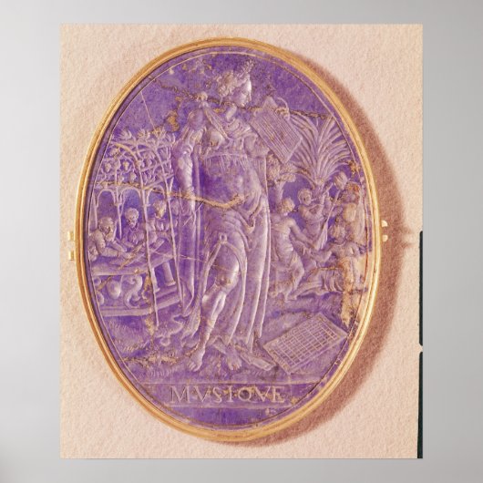 音楽の寓話を描いたレリーフ、 浮き彫り ポスター (正面)