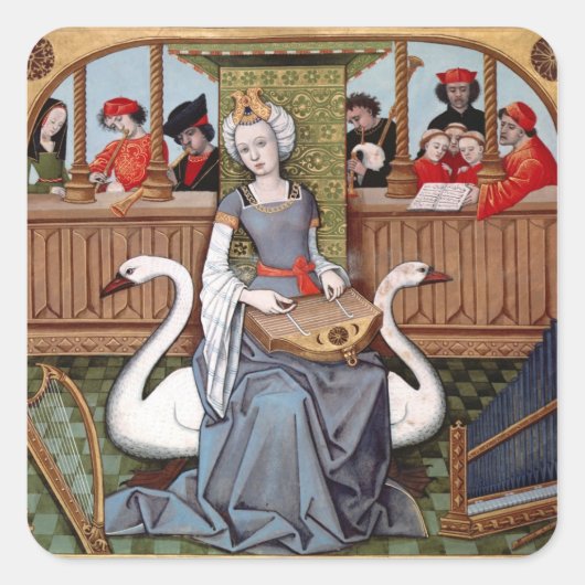 音楽の寓話 スクエアシール (正面)