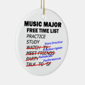 音楽の専攻の無料時間リスト セラミックオーナメント (右)