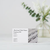 音楽の専門家 名刺 (スタンド正面)