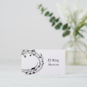 音楽の専門家 名刺 (スタンド正面)