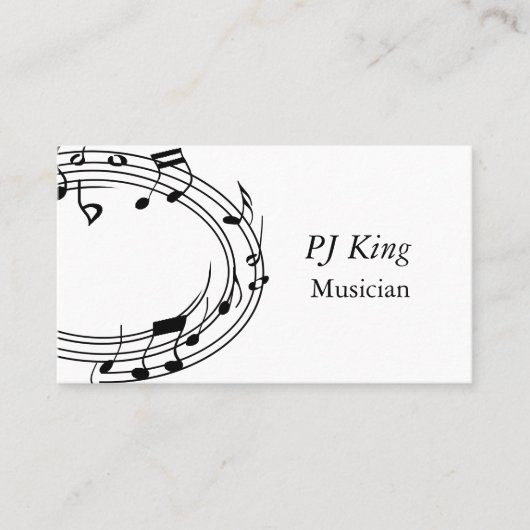 音楽の専門家 名刺 (正面)