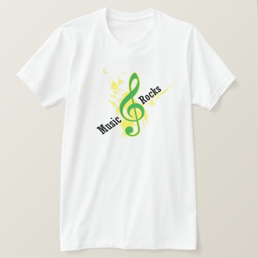 音楽の岩 Tシャツ (デザイン正面)