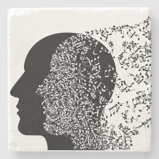 音楽の心 ストーンコースター (正面)