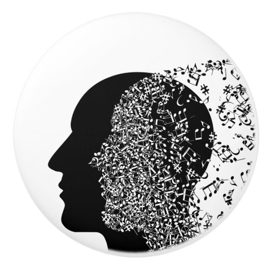 音楽の心 セラミックノブ (正面)