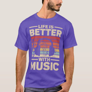 音楽の恋人と生活がより良いミュージシャン服ED Tシャツ