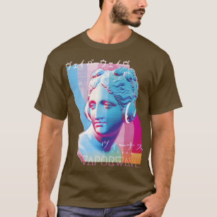 音楽の恋人のためにヴィーナスヘッドフォンVaporwave Aethet Tシャツ