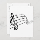音楽の愛 ポストカード (正面/裏面)