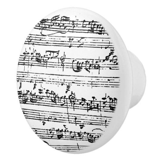 音楽の手書き譜の陶器プルハンドル セラミックノブ (右)