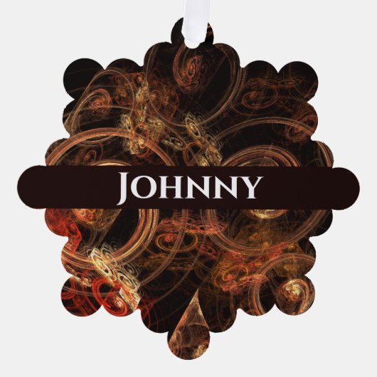 音楽の抽象芸術芸術 オーナメントカード (正面)