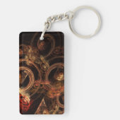 音楽の抽象芸術芸術 キーホルダー (裏面)