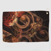 音楽の抽象芸術芸術 ゴルフタオル (横)