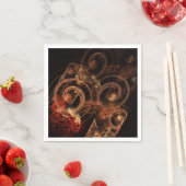 音楽の抽象芸術芸術 スタンダードカクテルナプキン (インサイチュ)