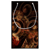 音楽の抽象芸術芸術 スモールペーパーバッグ (裏面)