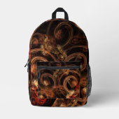 音楽の抽象芸術芸術 プリントバックパック (正面)