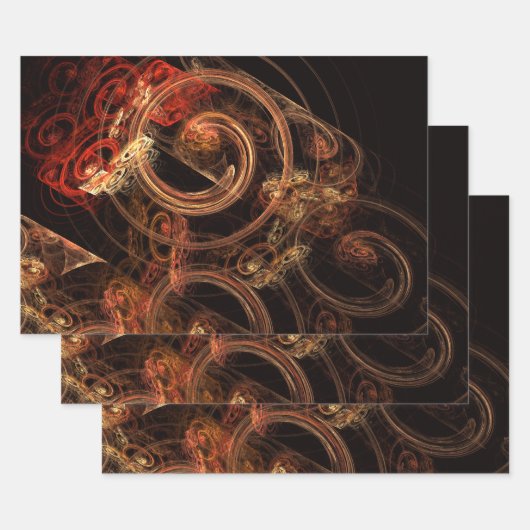 音楽の抽象芸術芸術 ラッピングペーパーシート (セット)