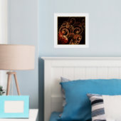 音楽の抽象芸術芸術 箔ポスター (インサイチュ (寝室))