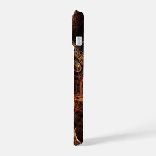 音楽の抽象芸術芸術 iPhone 15ケース (左側面)