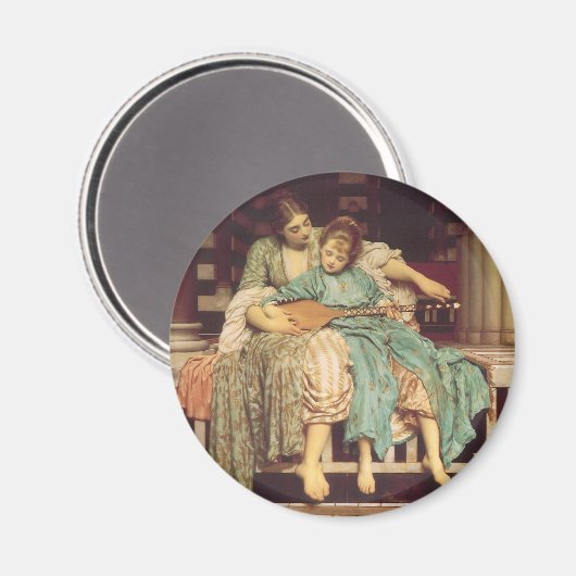 音楽の教訓（Lord Frederic Leighton） マグネット (正面/裏面)