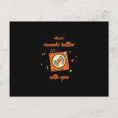 音楽の方が良く聞こえるよ… ポストカード (正面)