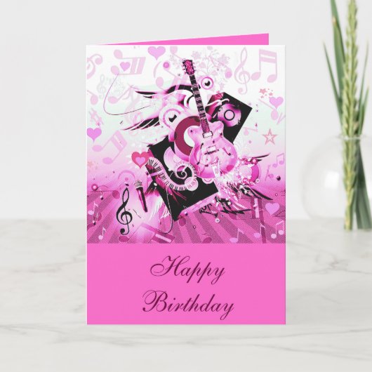 音楽の旅，ピンク_ カード (正面)