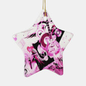 音楽の旅,ピンク_ セラミックオーナメント (右)