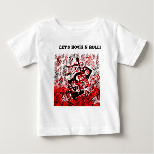 音楽の旅 – レッド_ ベビーTシャツ