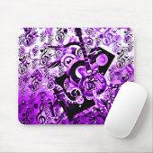 音楽の旅，ロック紫_ マウスパッド (マウス)