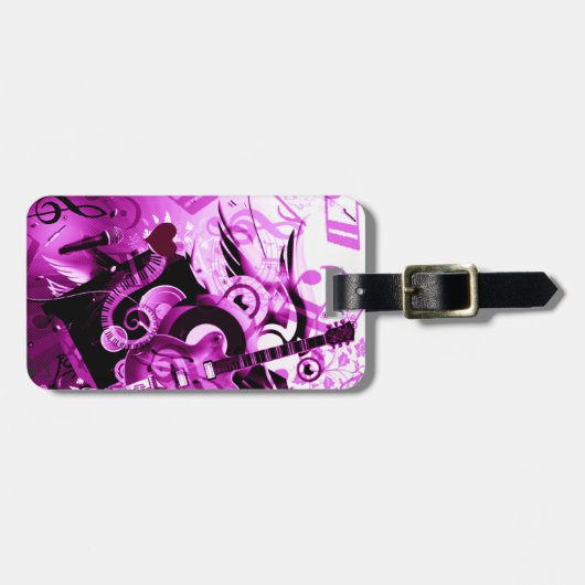 音楽の旅#3_ ラゲッジタグ (正面横)