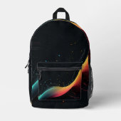 音楽の星空 プリントバックパック (正面)