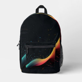 音楽の星空 プリントバックパック